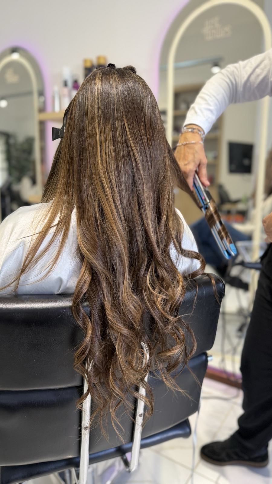 Peinado con ondas y planchita