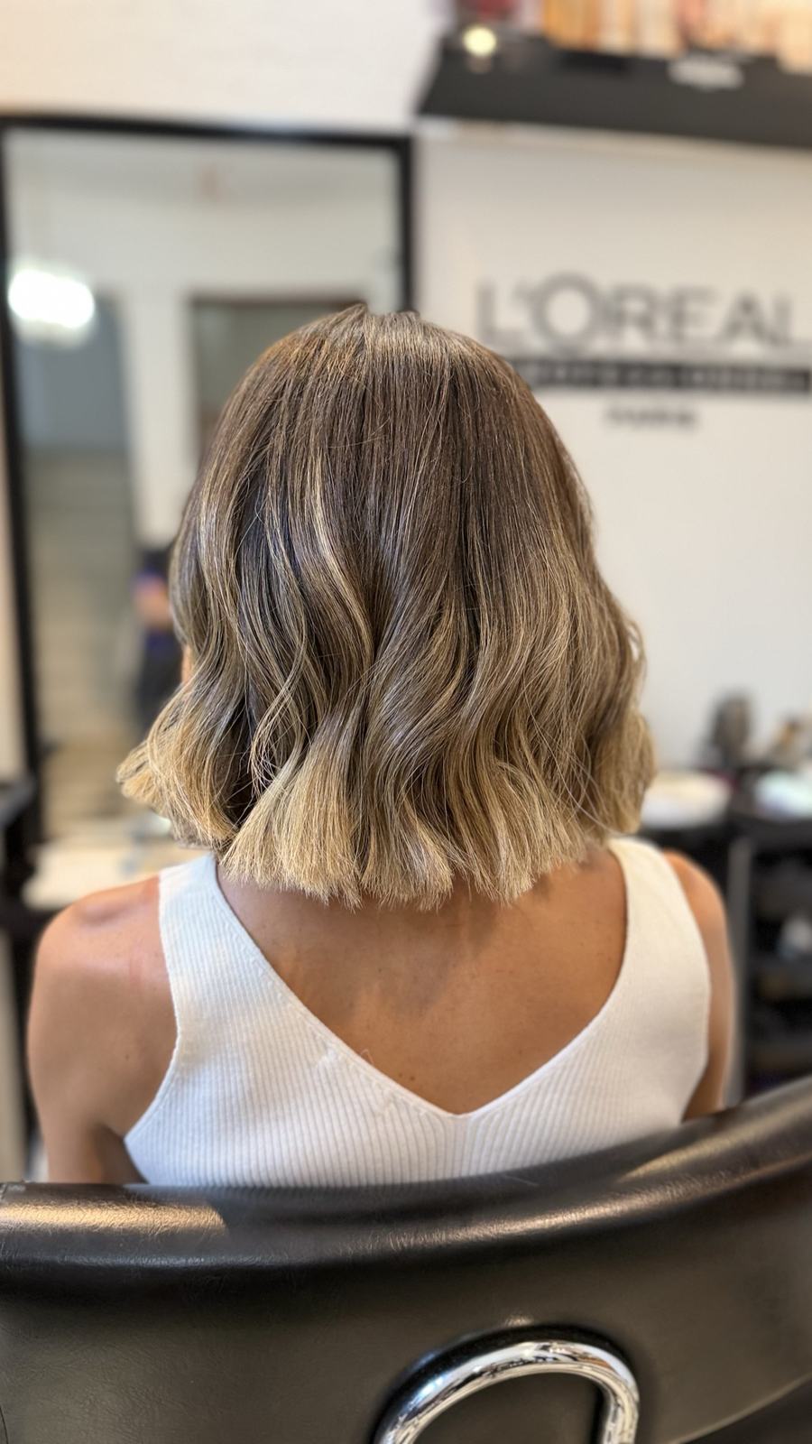 Corte bob con ondas suaves